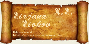Mirjana Miokov vizit kartica